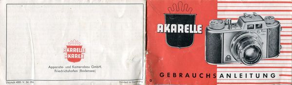 Aka Akarelle instruction manual