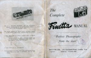 Finetta Super instruction manual