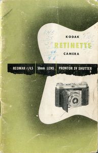 Kodak Retina Reflex III instruction manual