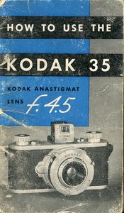 Kodak 35 f/4.5 instruction manual