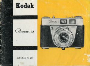 Kodak Retinette IA  instruction manual