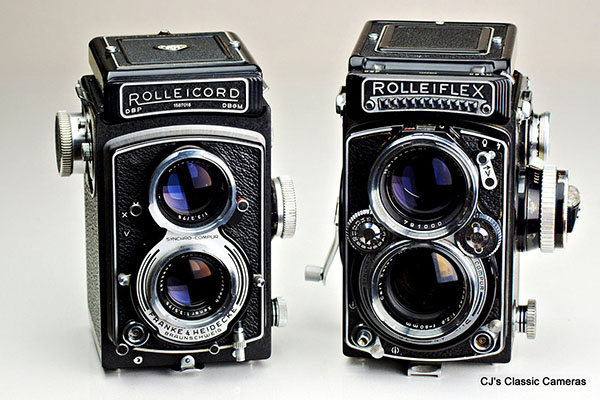 Rolleicord vs Rolleiflex photo